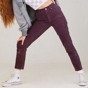 PacSun Purple Corduroy mom jeans